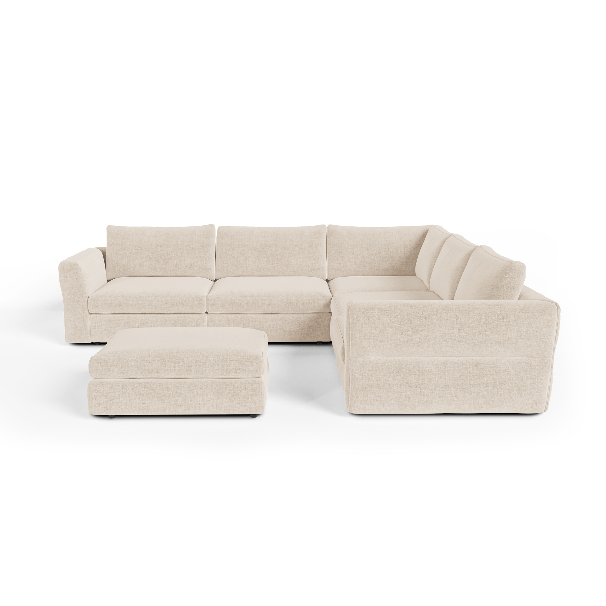 Canapé d'angle panoramique modulable 8 places Nest