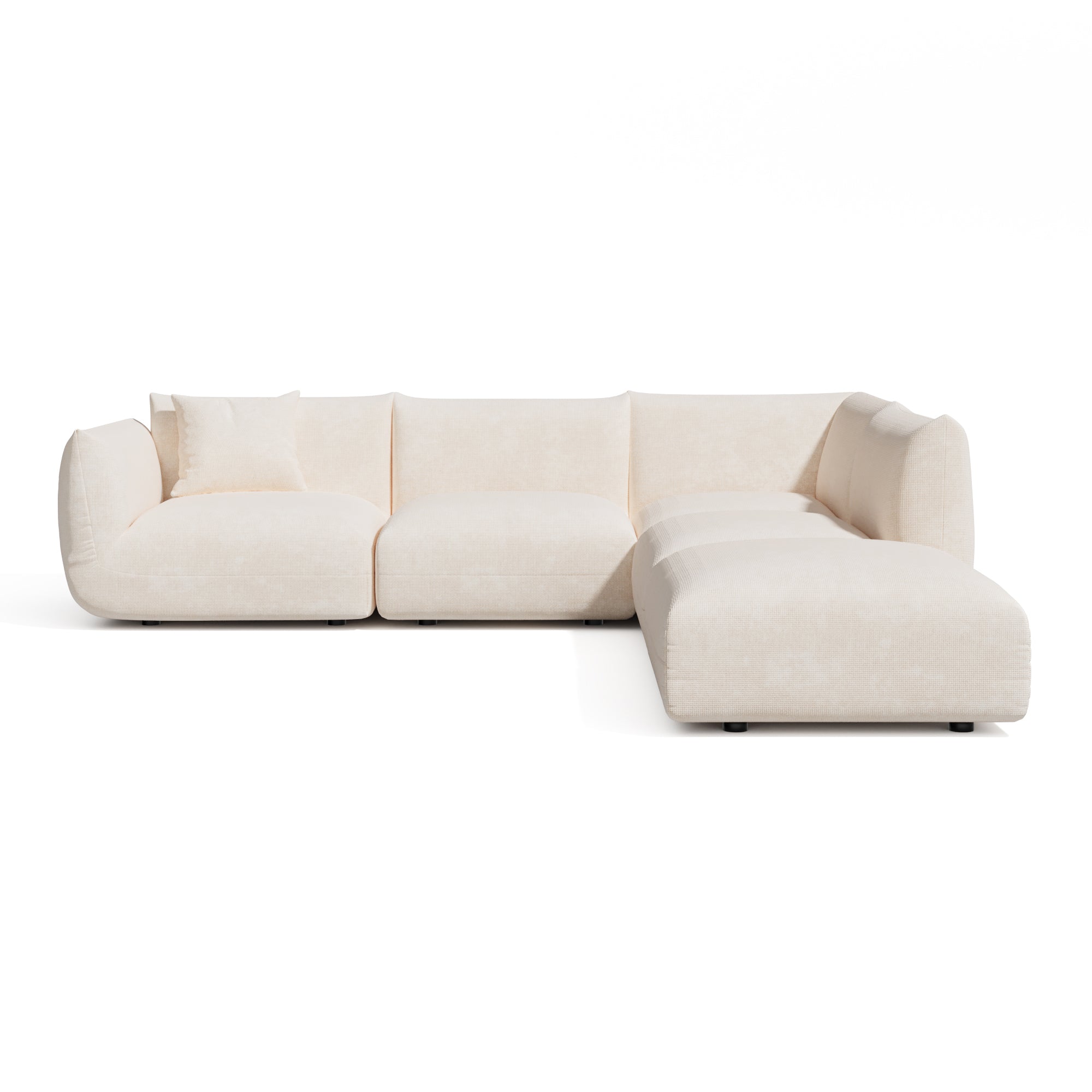 Canapé grand angle droit modulable 7 places Nooma