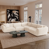 Canapé d'angle panoramique modulable 7-8 places Nooma