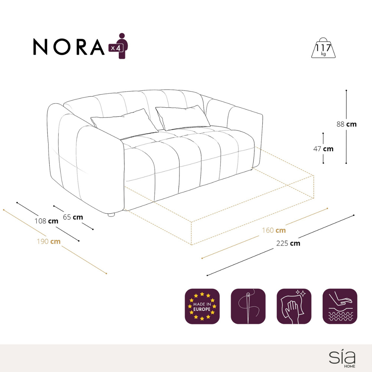 Canapé Convertible Nora