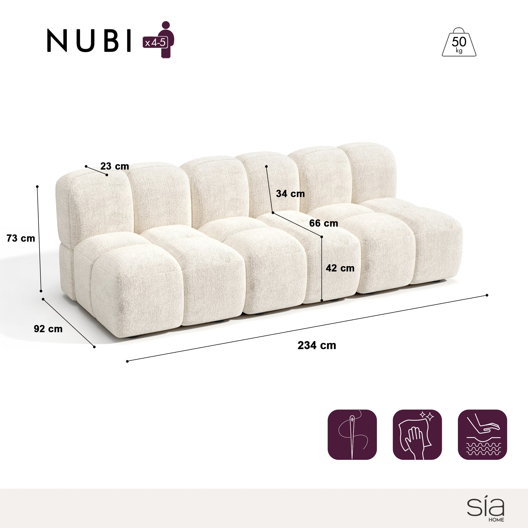Canapé modulable NUBI