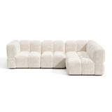 Canapé d'angle droit modulable NUBI