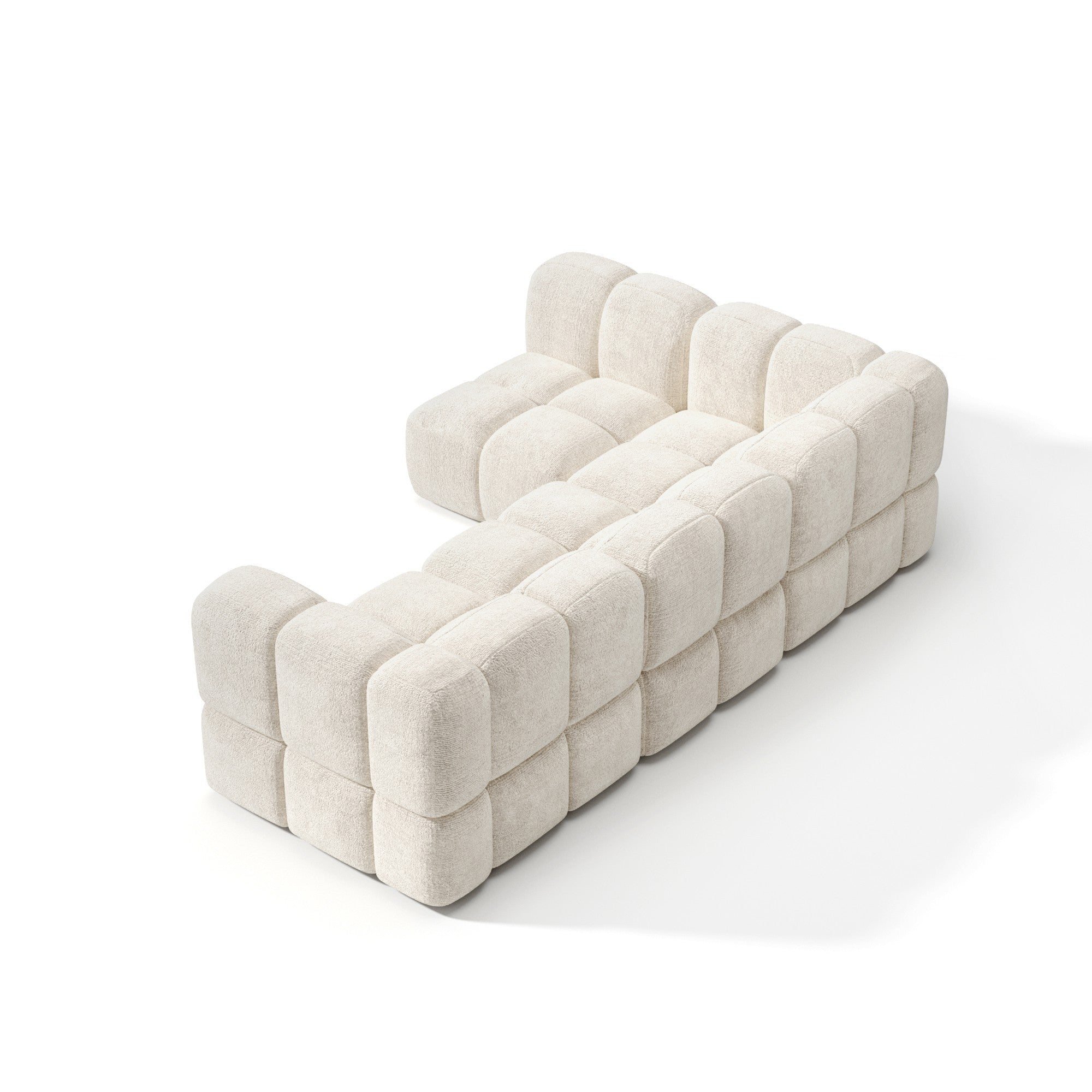 Canapé d'angle gauche modulable NUBI