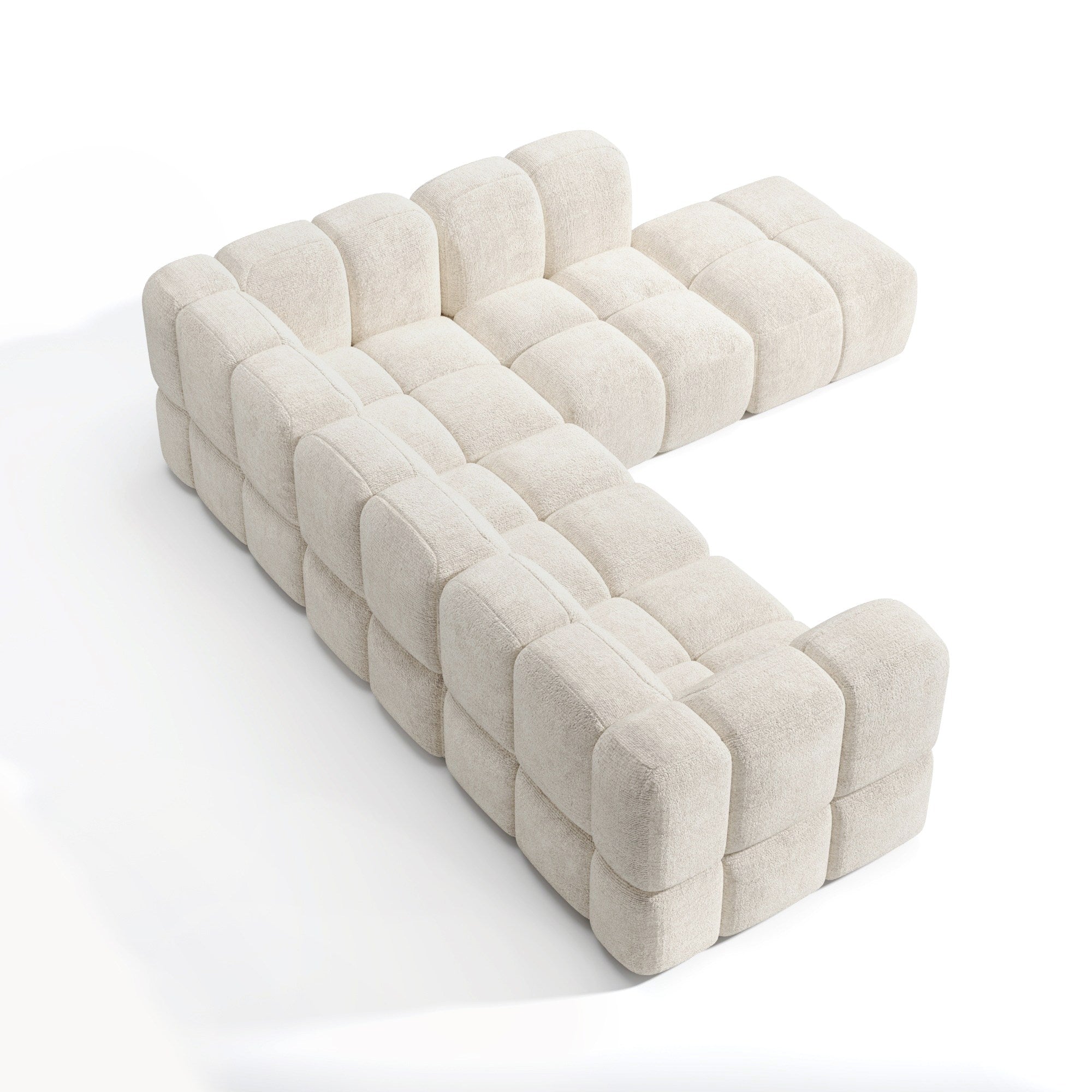 Canapé grand angle droit modulable NUBI