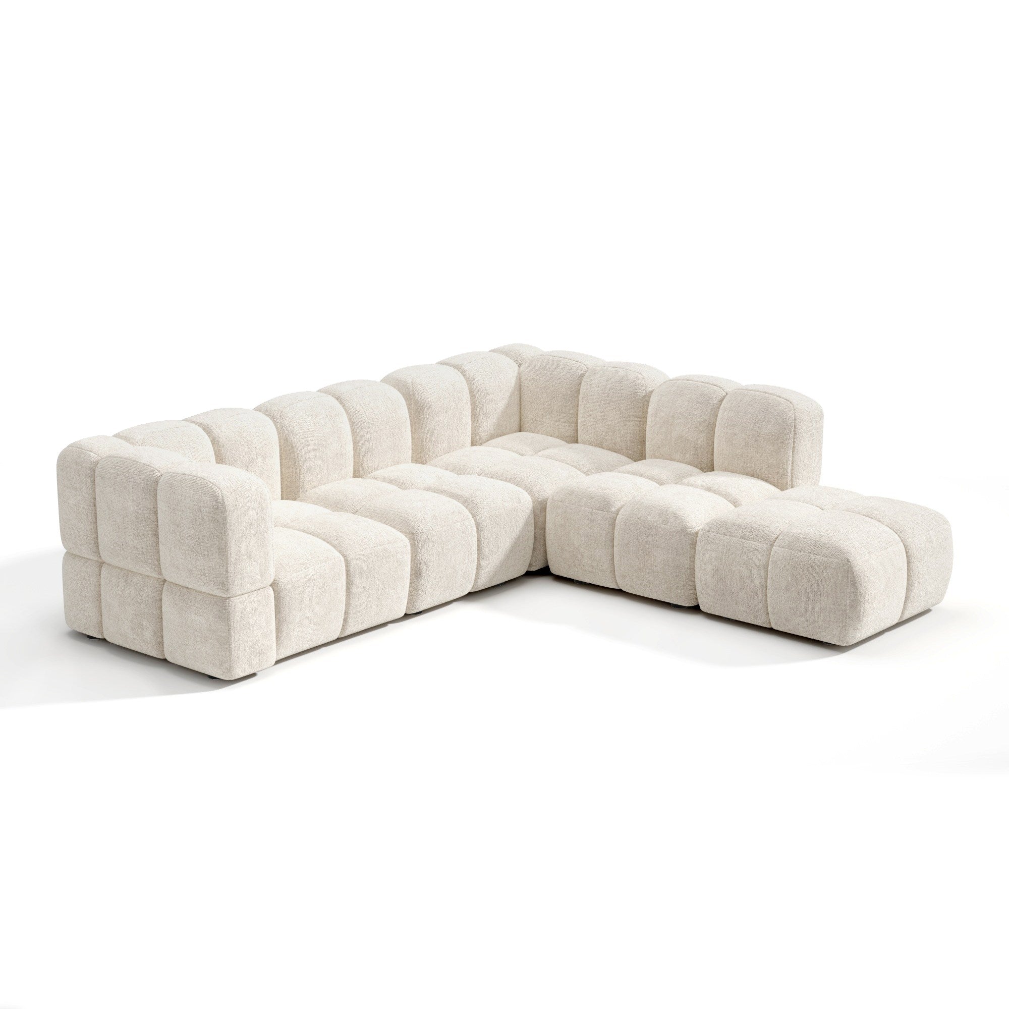 Canapé grand angle droit modulable NUBI