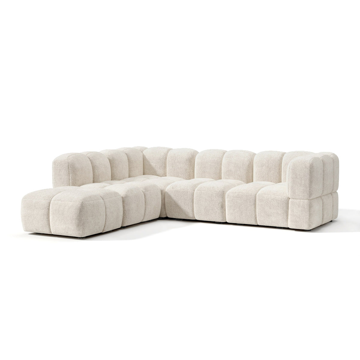 Canapé grand angle gauche modulable NUBI