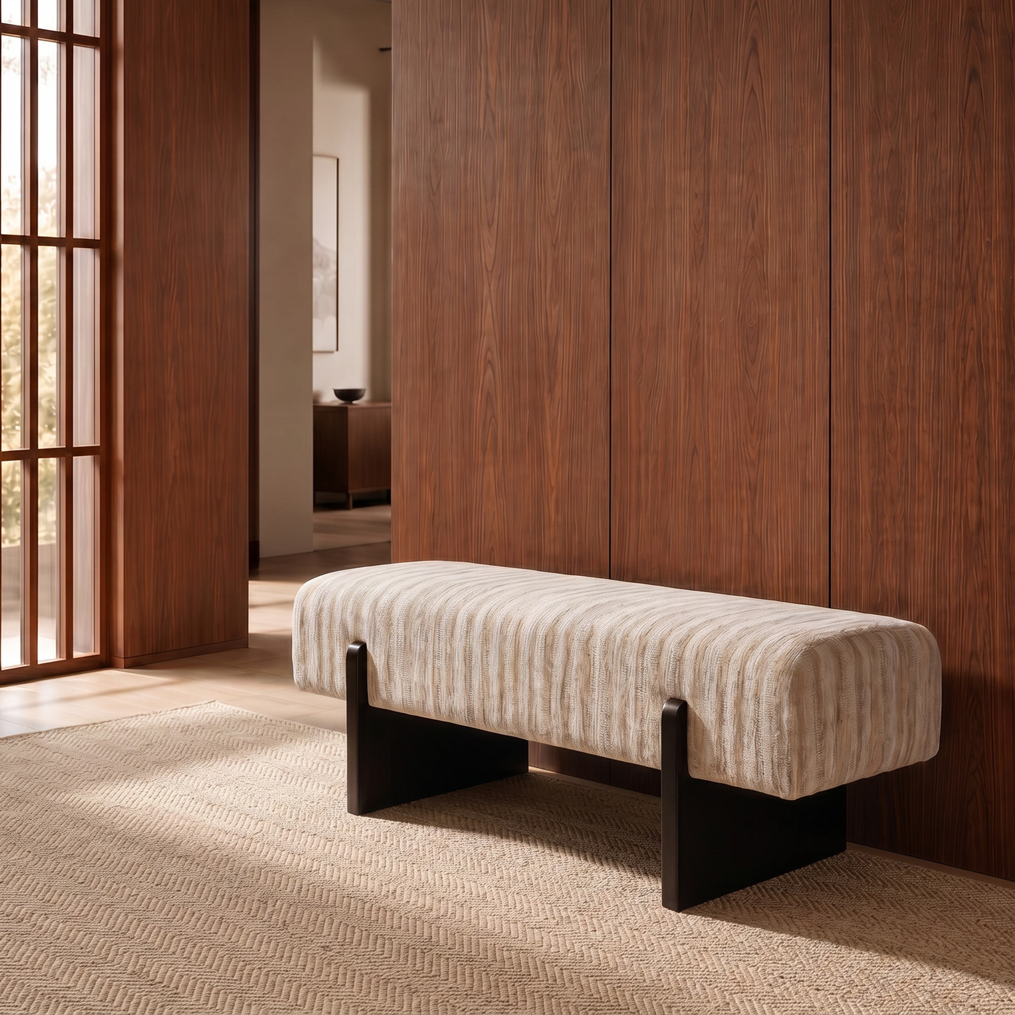 Banc VOG tissu tramé à motif