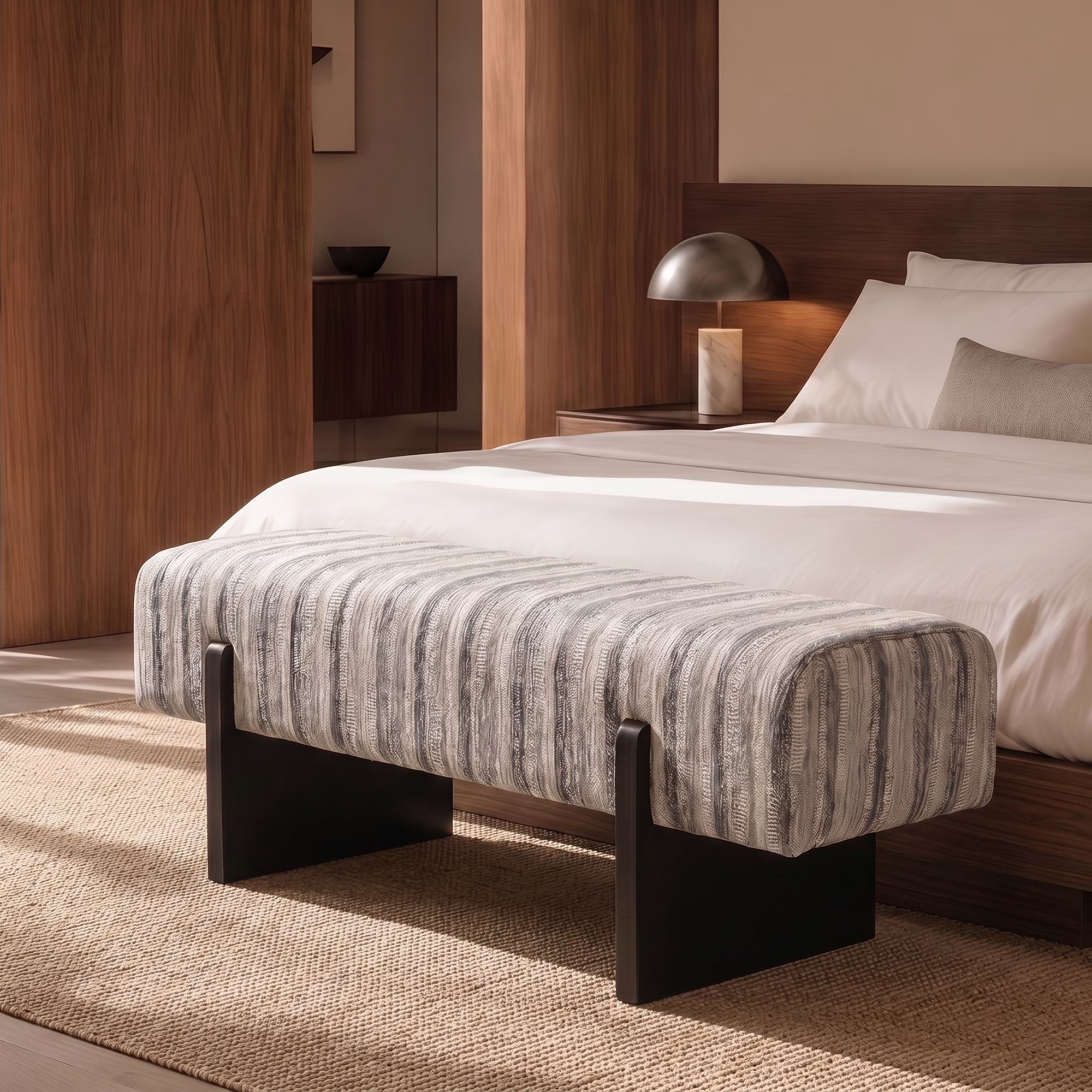 Banc VOG tissu tramé à motif