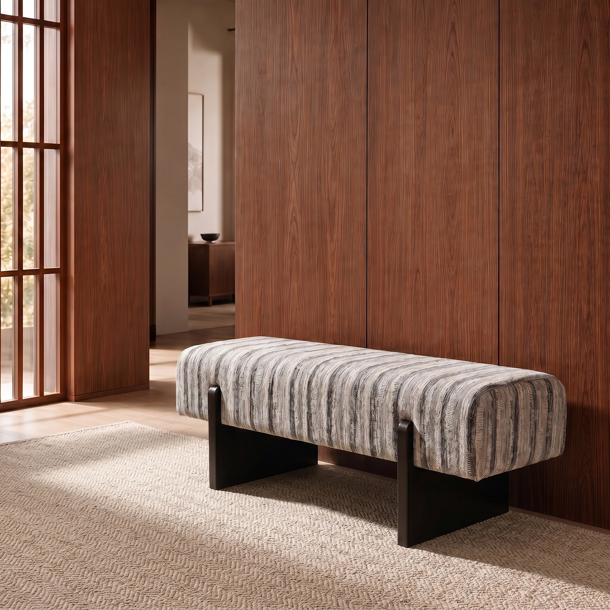 Banc VOG tissu tramé à motif