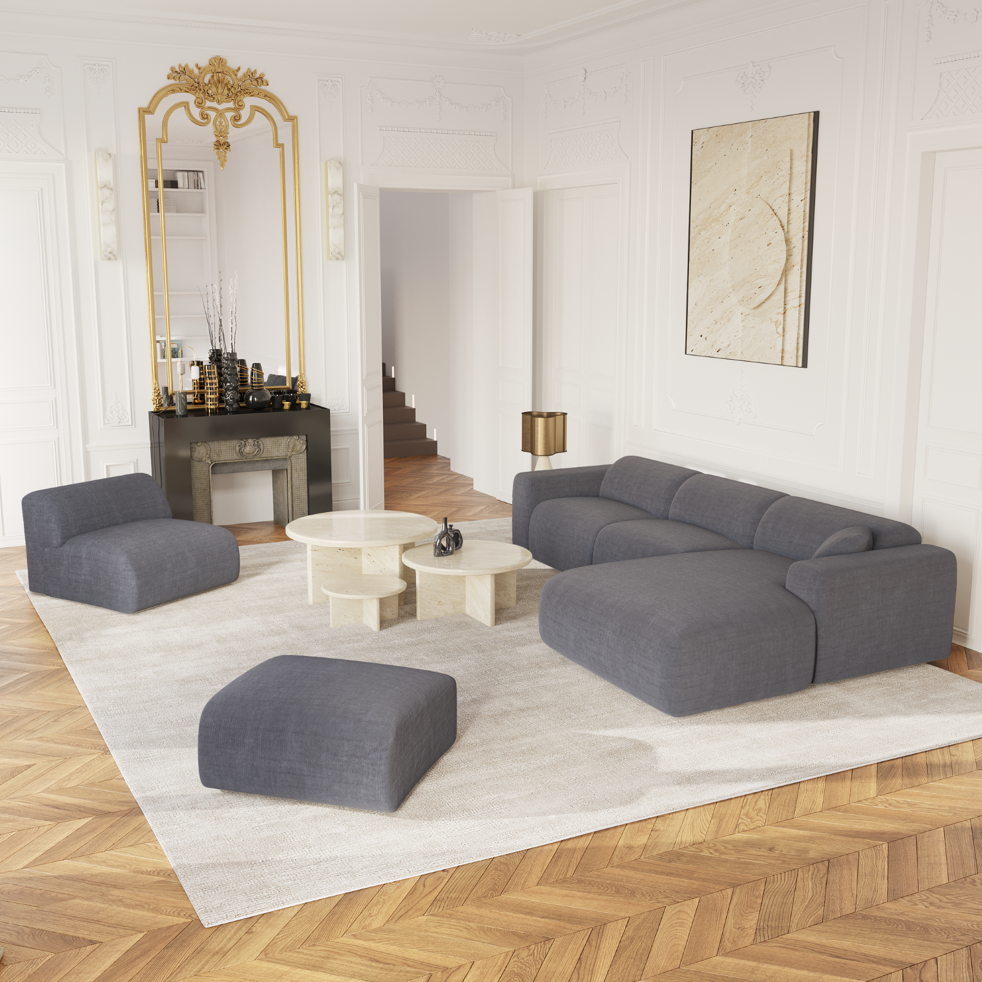 Canapé Angle Droit Myra – Sia Deco