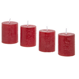 Set of 4 Stripes Xs Candles