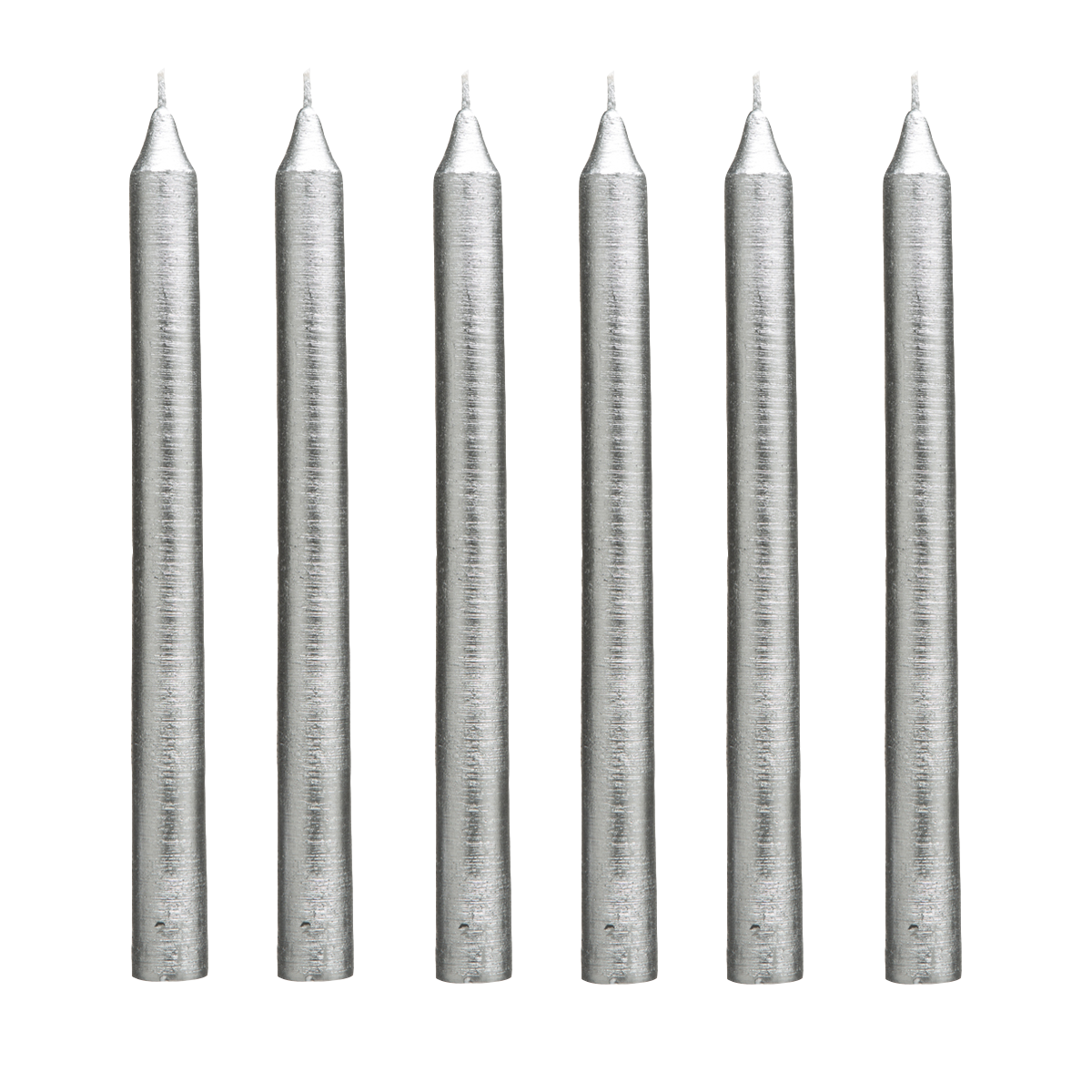 6 velas para candelabro STRIPES