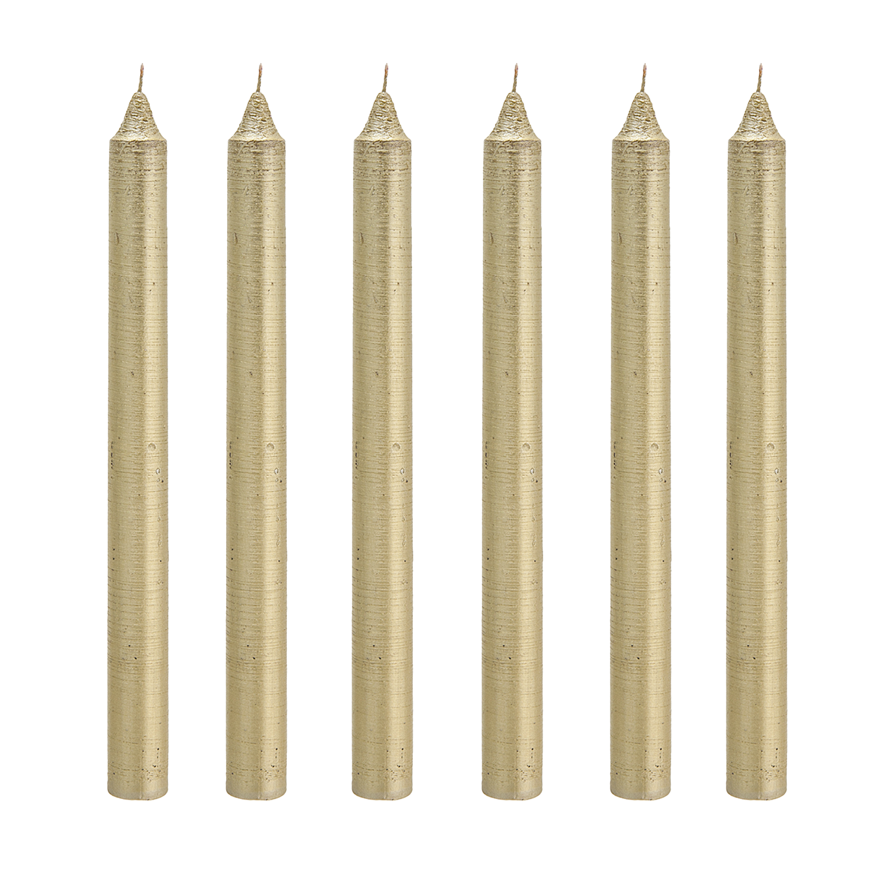 6 velas para candelabro STRIPES
