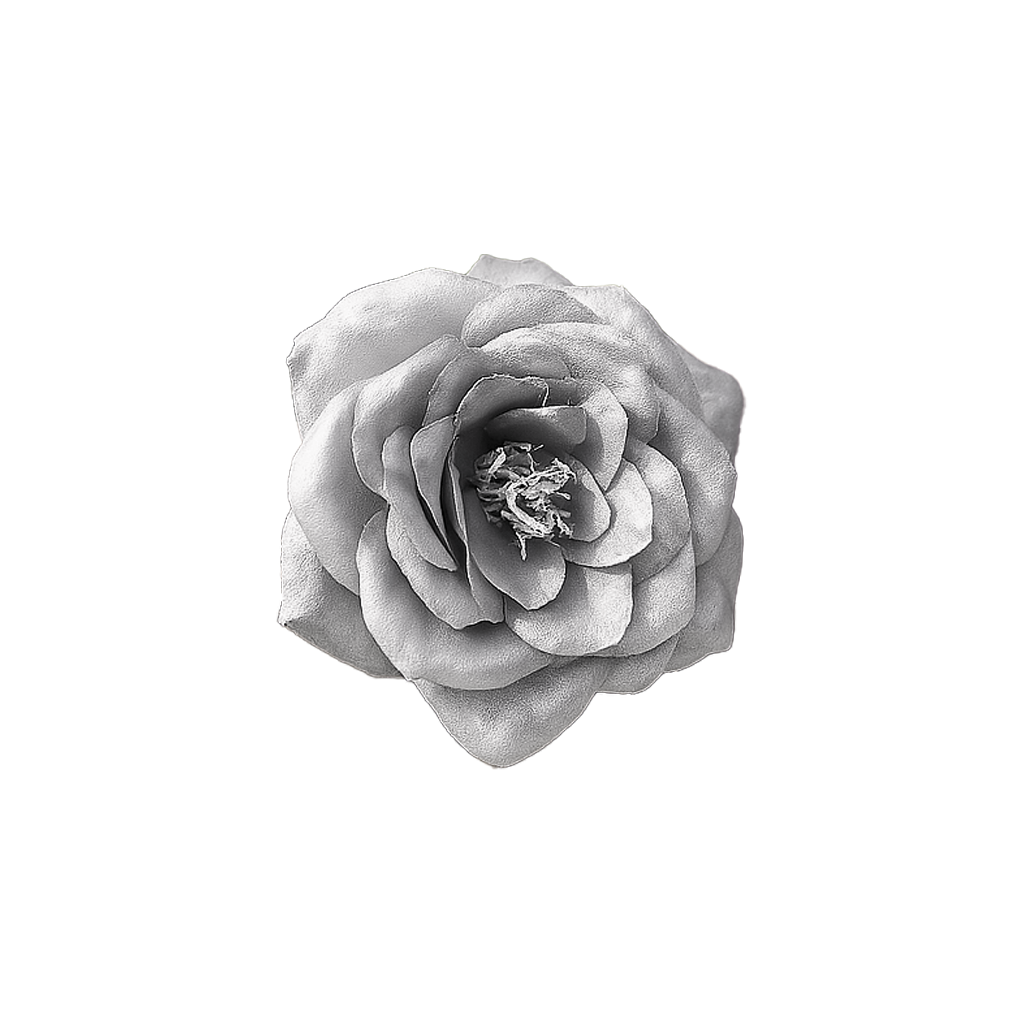 Ronds de Serviette Roses effet métallique