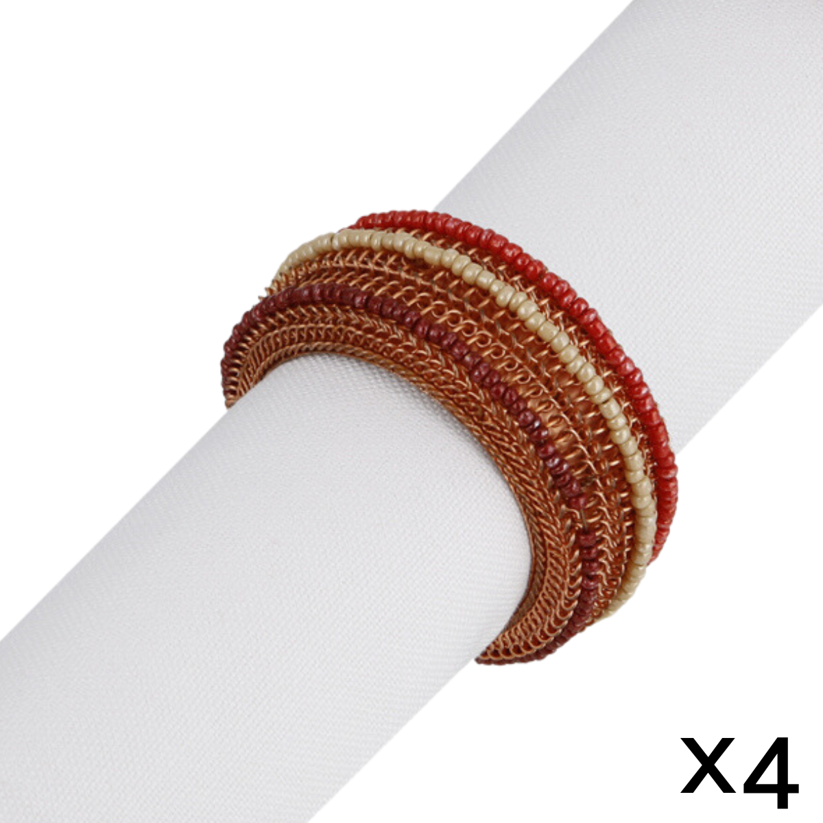 Anillos para servilletas de perlas FANCY 