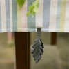 Oak leaf table weight with clip