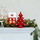 Holly Christmas Tree Statue