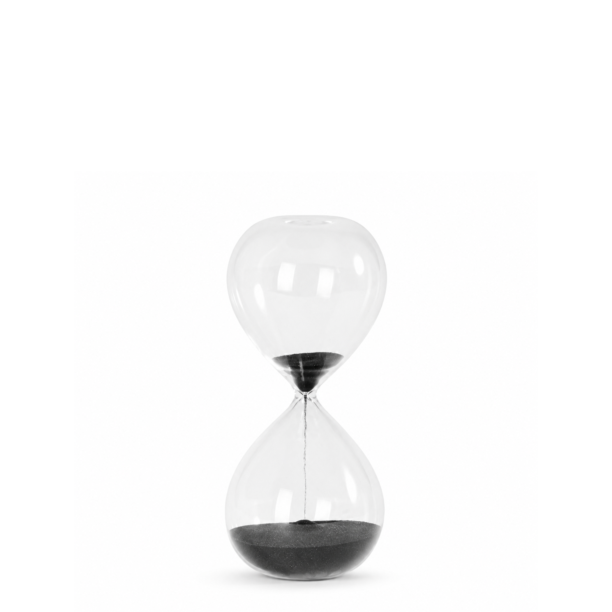 Reloj de arena de cristal