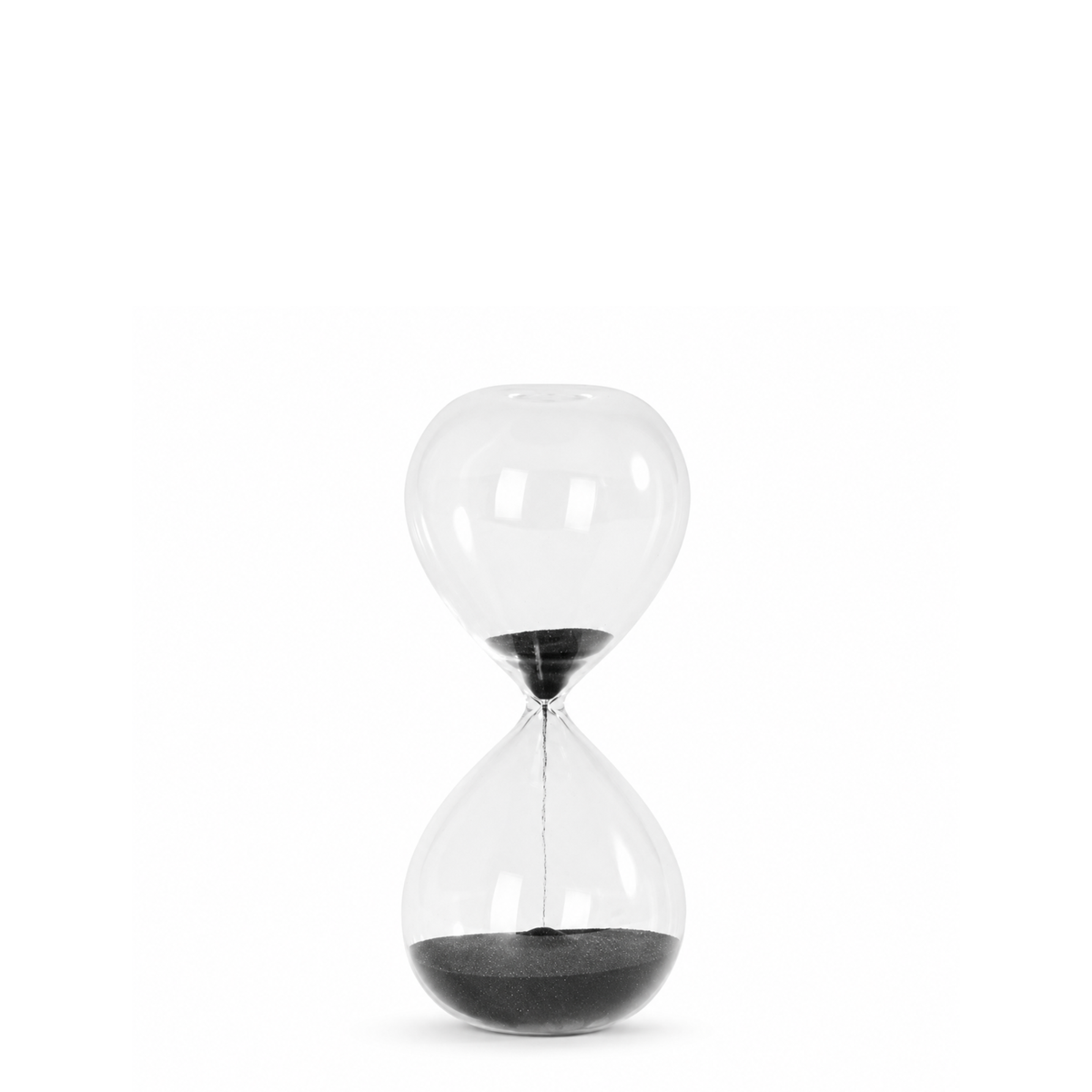 Reloj de arena de cristal