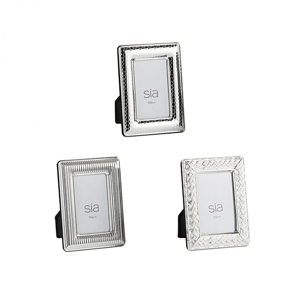 Cornice Per 3 Foto DALABA Argento - Foto 2