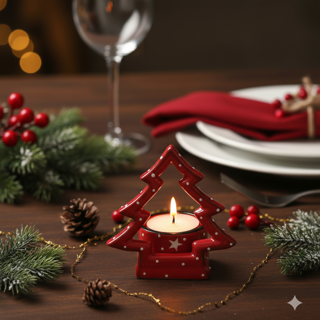 Portacandele ad Albero di Natale