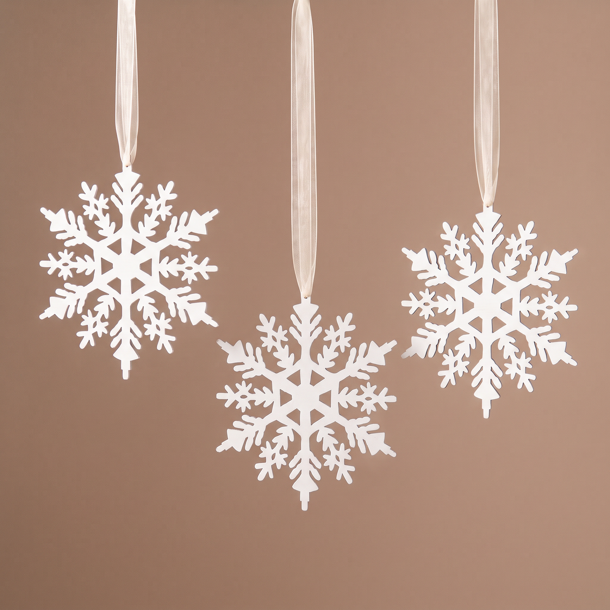 Suspension de Noël Flocon blanc