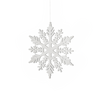 Sospensione di Natale fiocchi di neve in legno d39