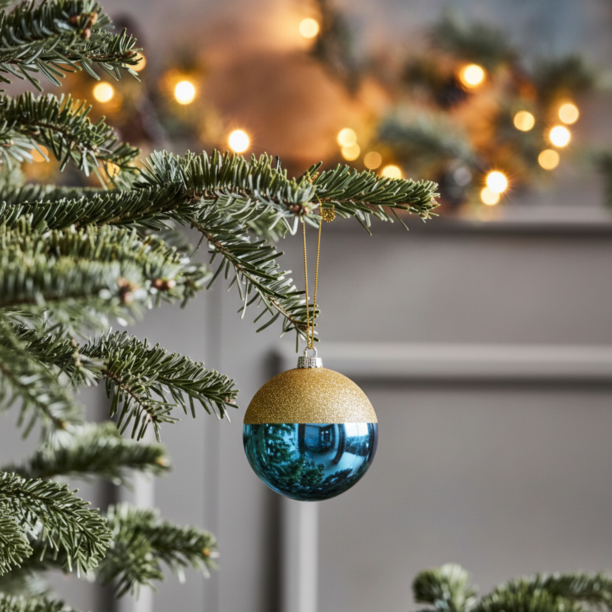 Two-Colored Christmas Ball