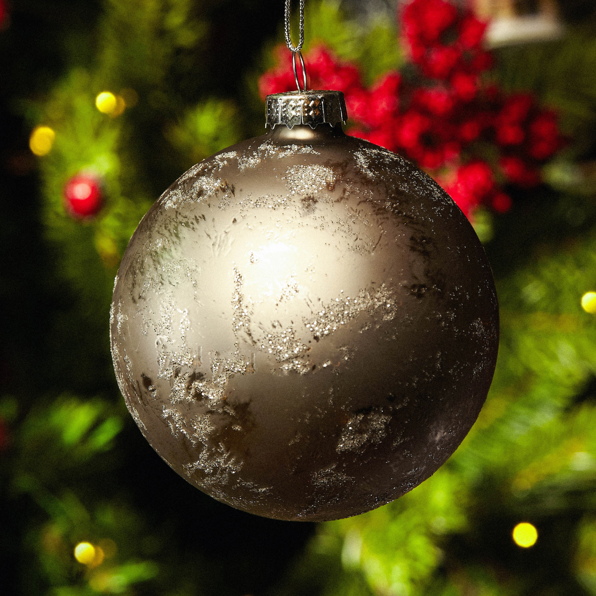 Boule de Noël Pailletée et Mat