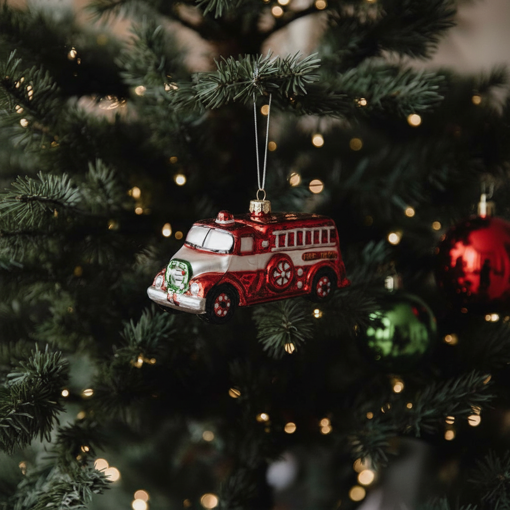 Suspension de Noël Pop Camion de Pompier