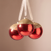 Boule de Noël Bicolore Rouge