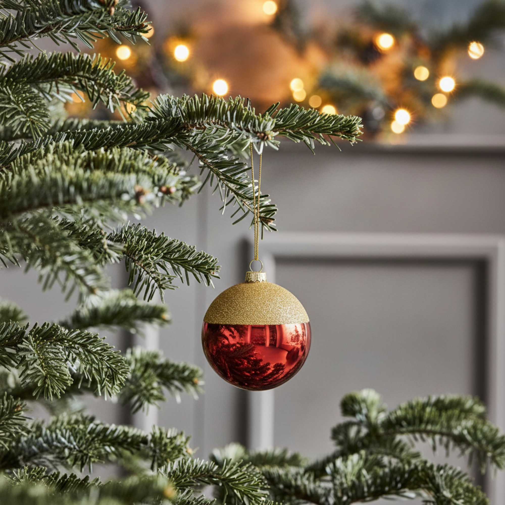 Two-Colored Christmas Ball