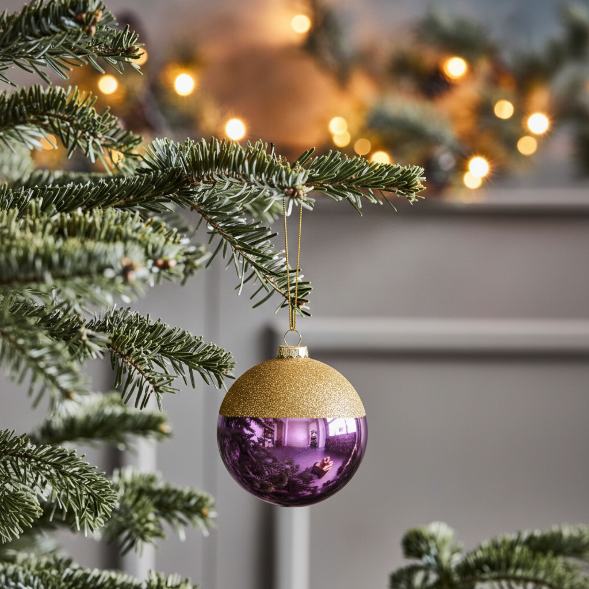 Two-Colored Christmas Ball