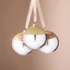 Boule de Noël Bicolore Argenté