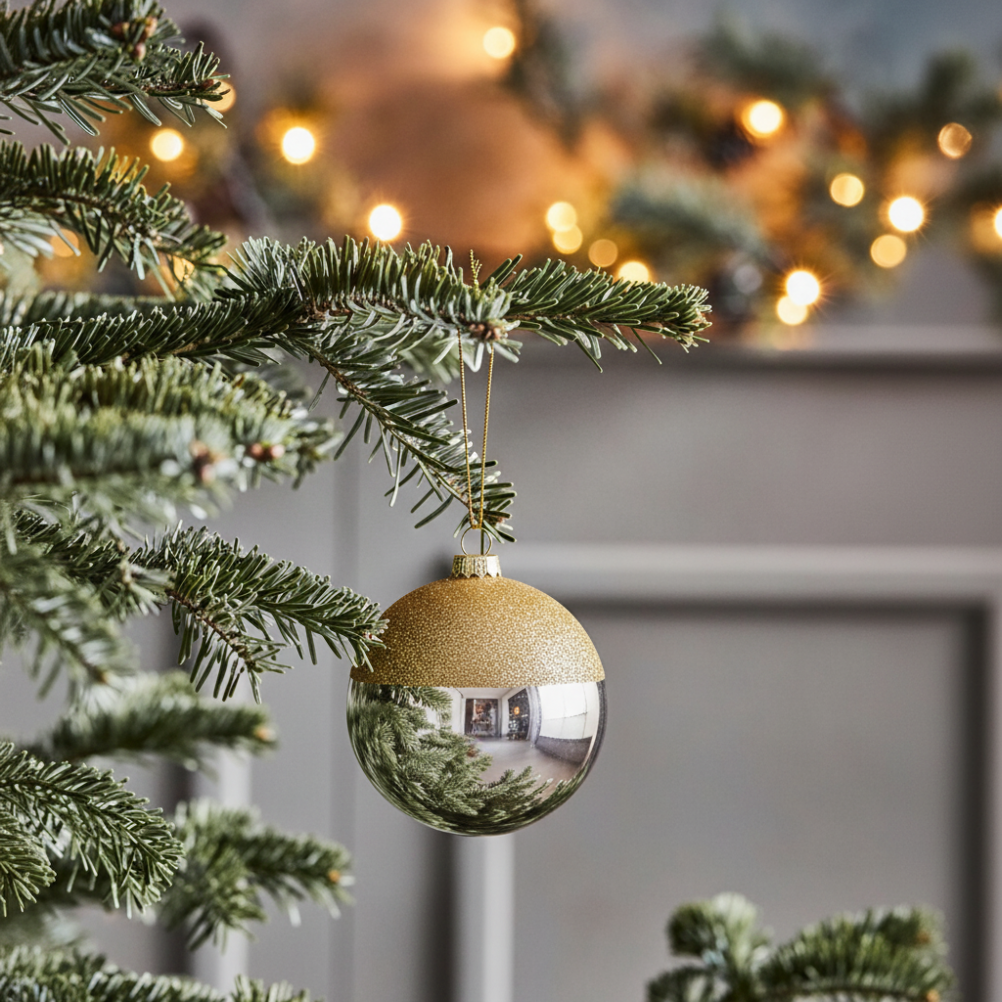 Two-Colored Christmas Ball