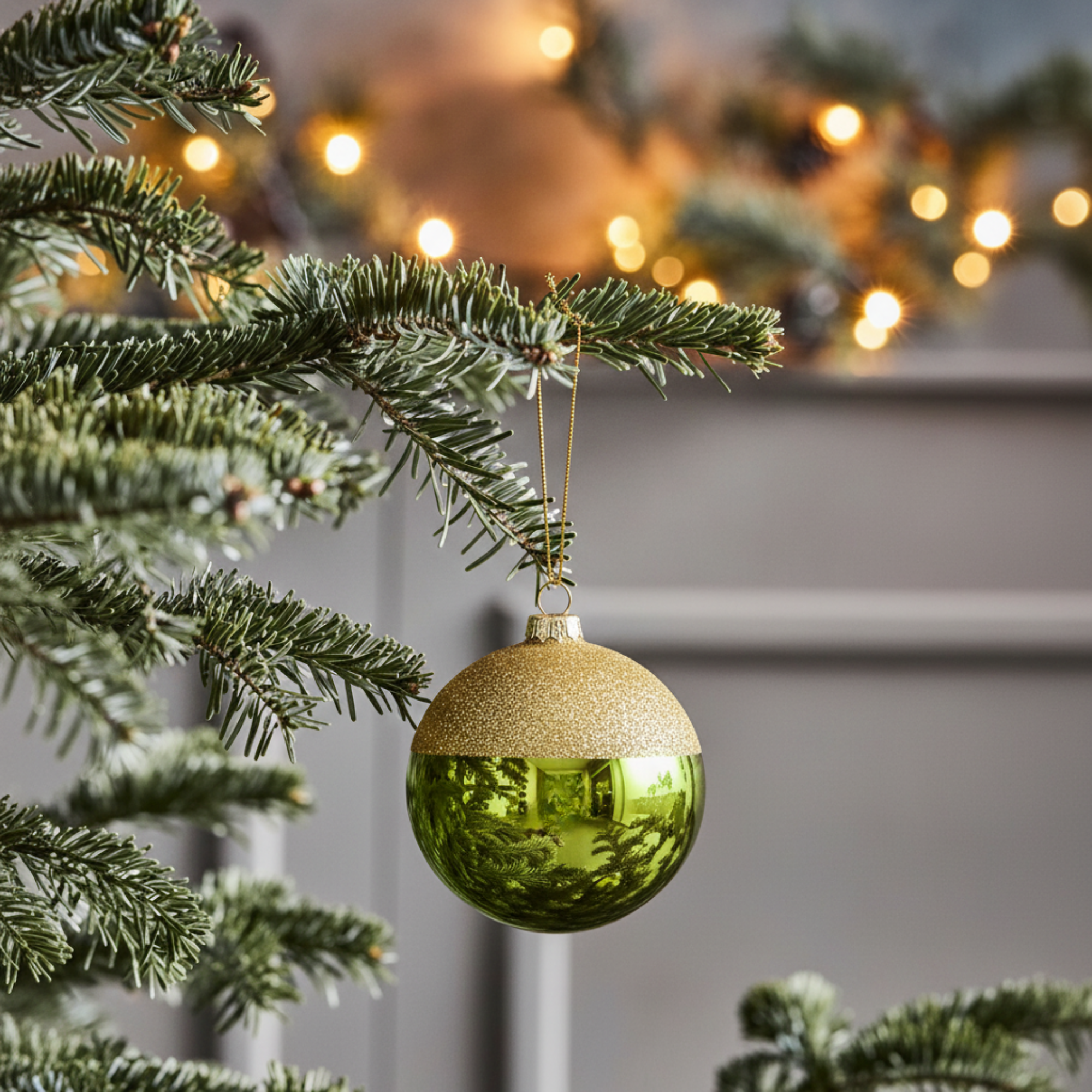 Two-Colored Christmas Ball