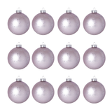 Glitter and Matte Large Format Christmas Baubles Set of 12