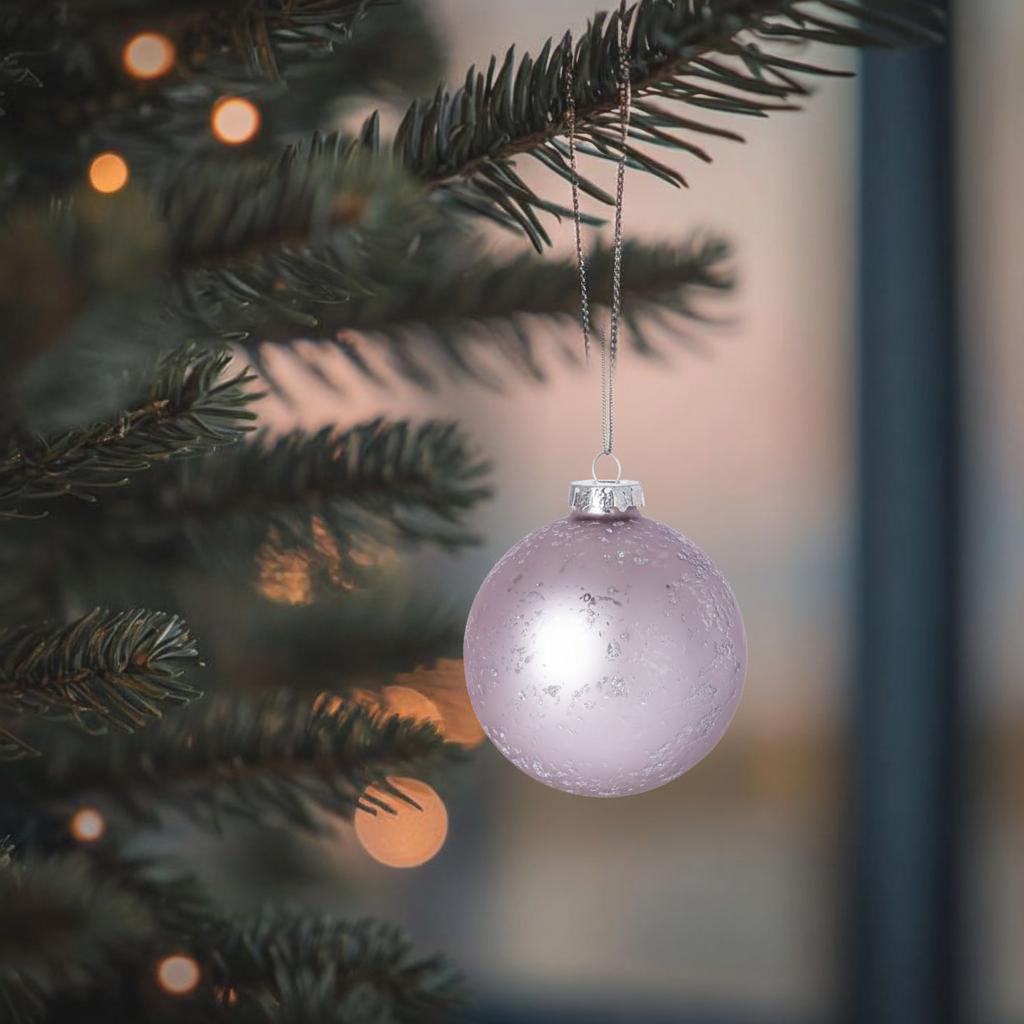 Boule de Noël Pailletée et Mat Grand Format