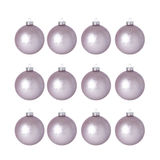 Glittery and Matte Christmas Ball Small Size Set of 12