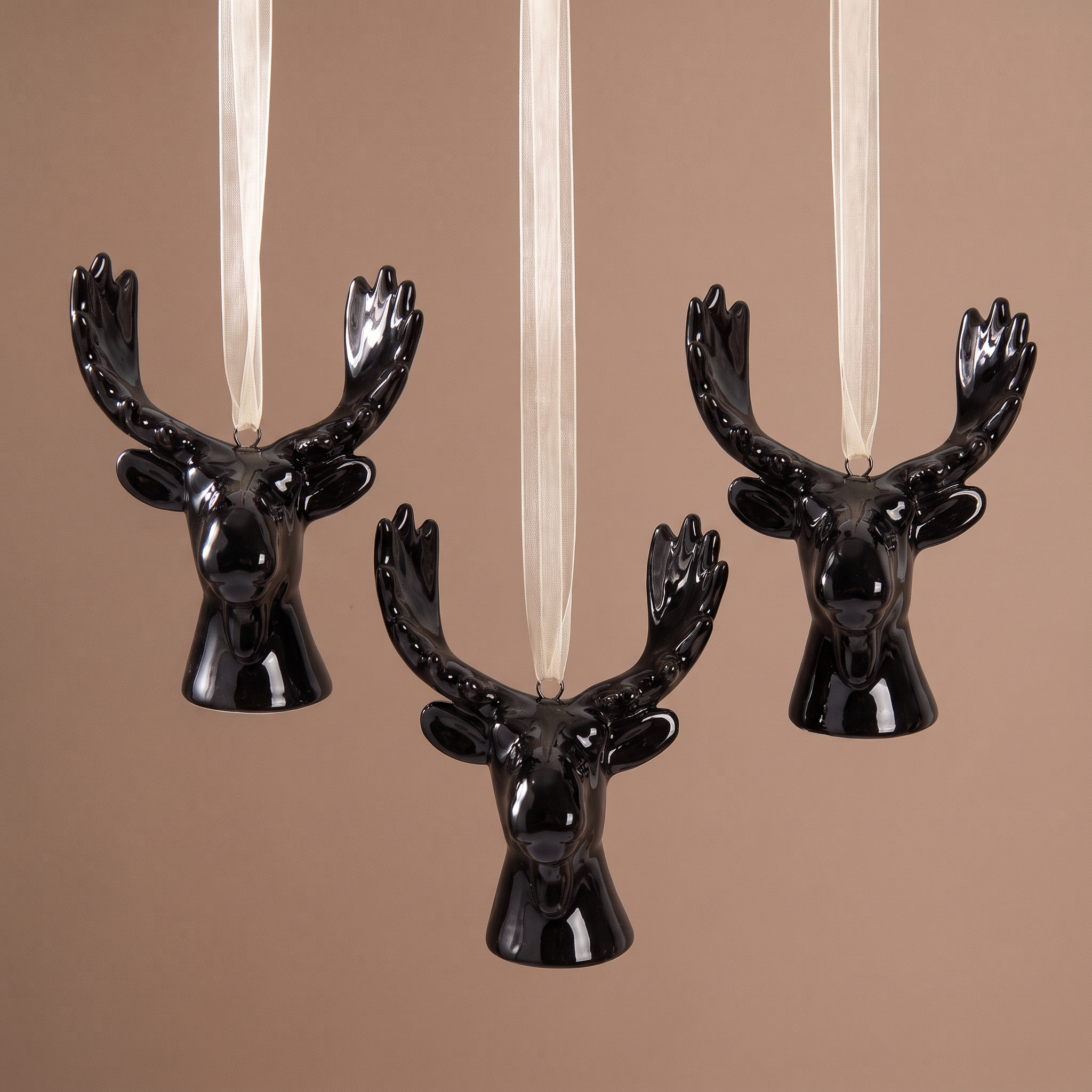 Suspension de Noël Cerf noir