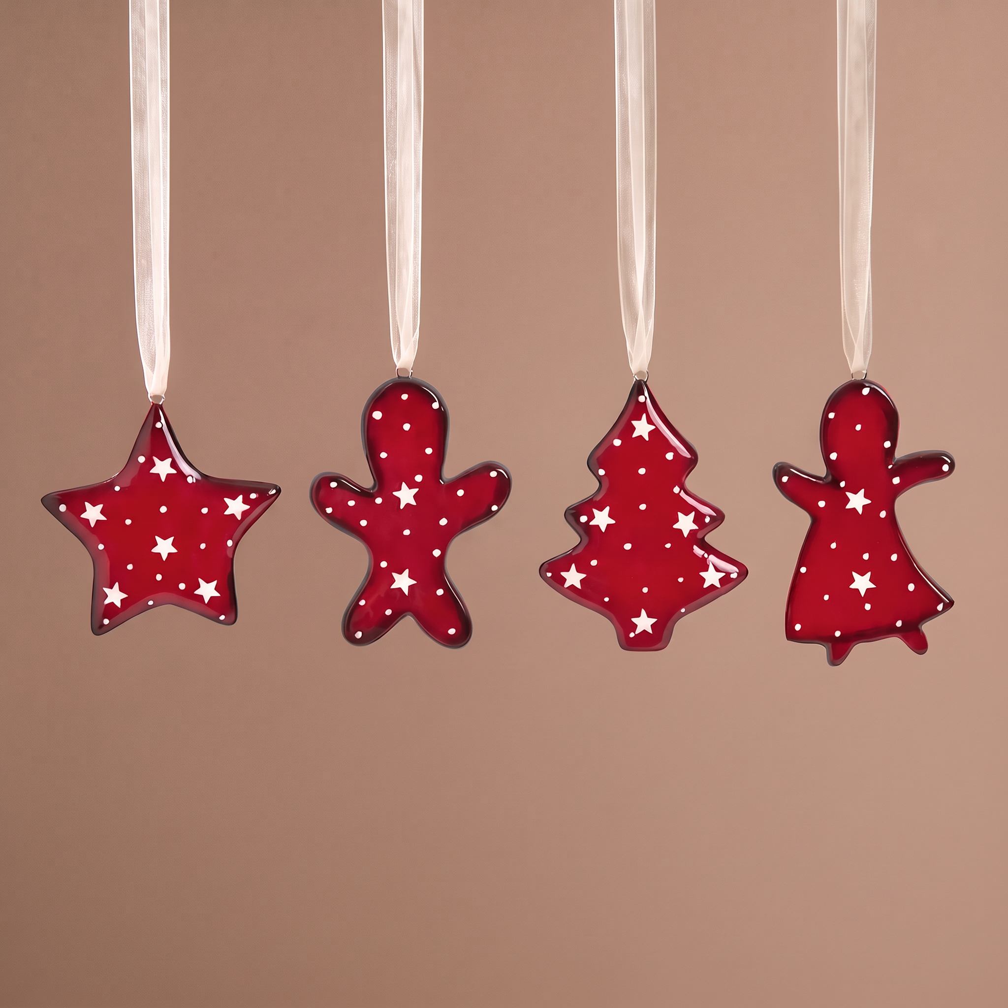 Suspensions de Noël Holly rouge