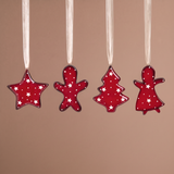 Suspensions de Noël Holly rouge