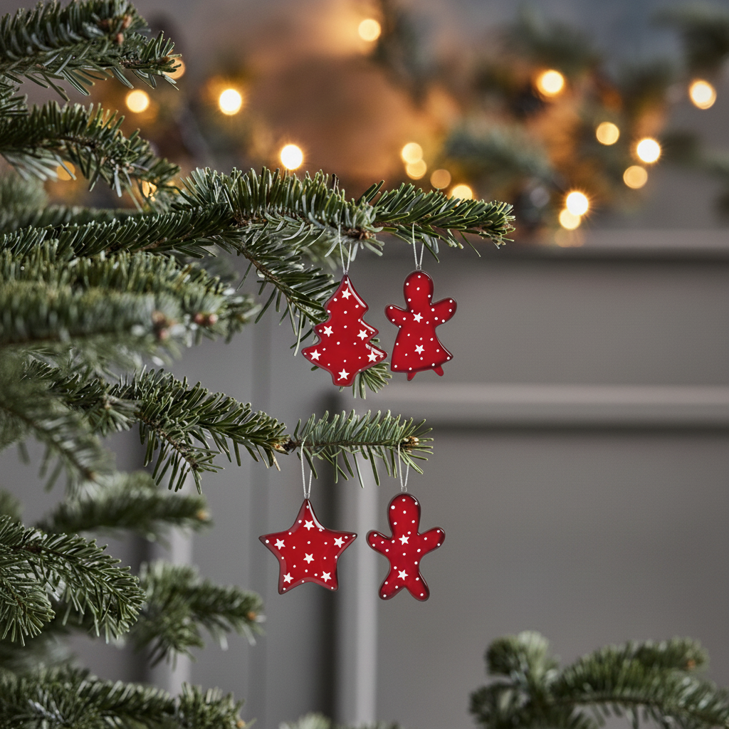 Holly Christmas Ornaments