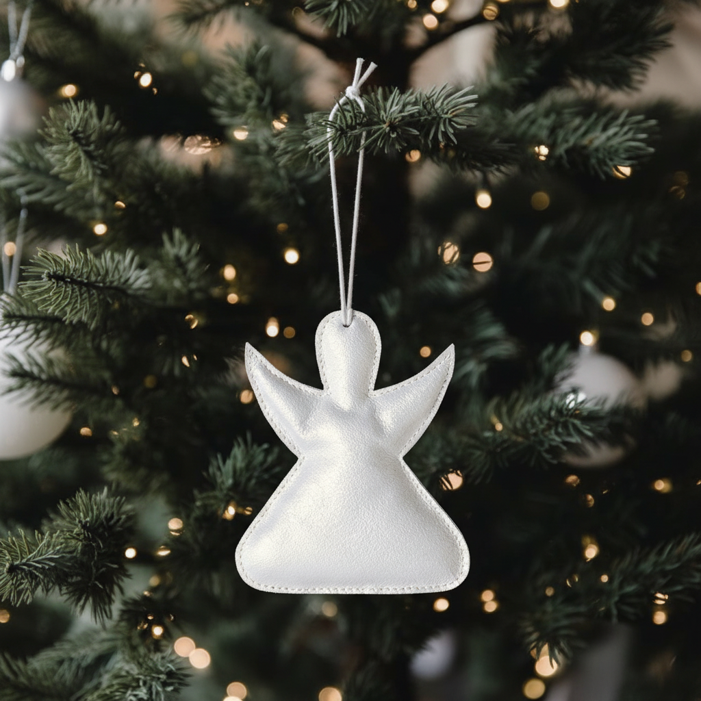 Suspension de Noël en Cuir Ange