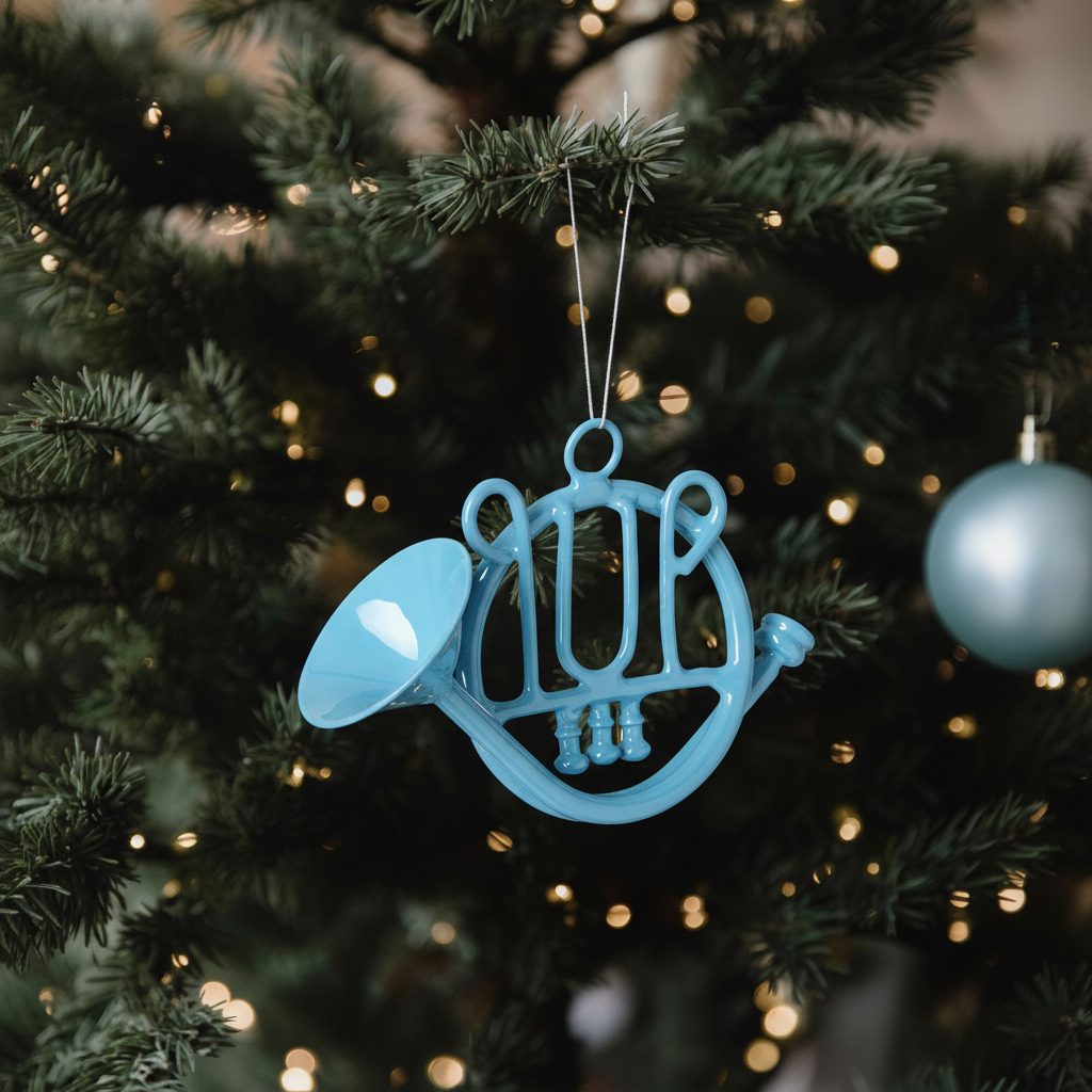 Pop Hunting Horn Christmas Ornament