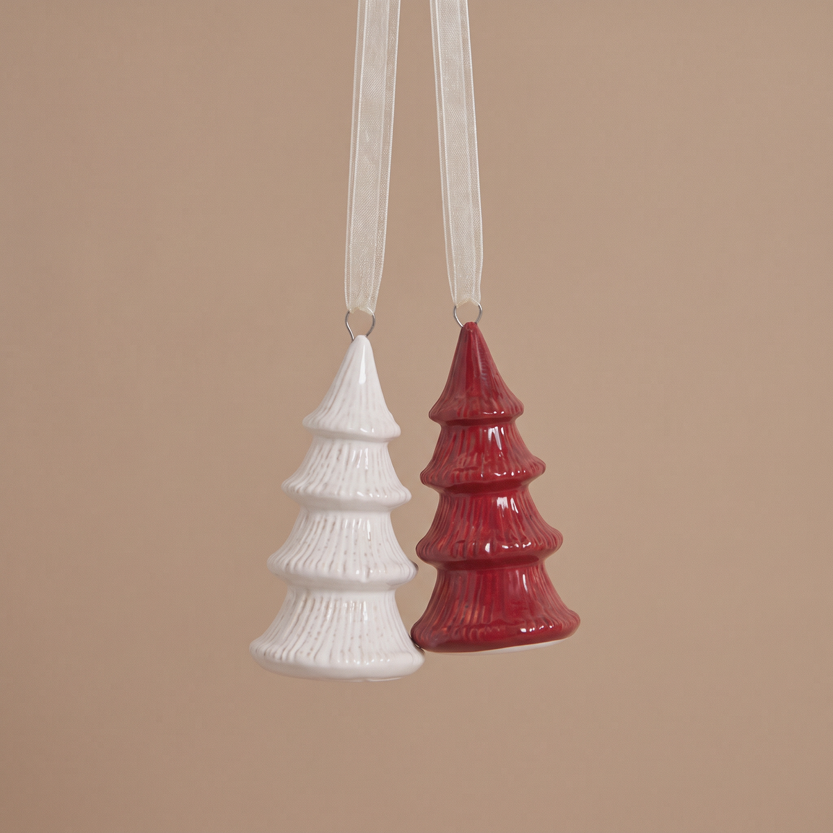 Suspensions de Noël Sapins Lappi rouge