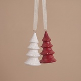 Suspensions de Noël Sapins Lappi rouge