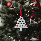 Colgante navideño Lappi abeto con lunares rojos