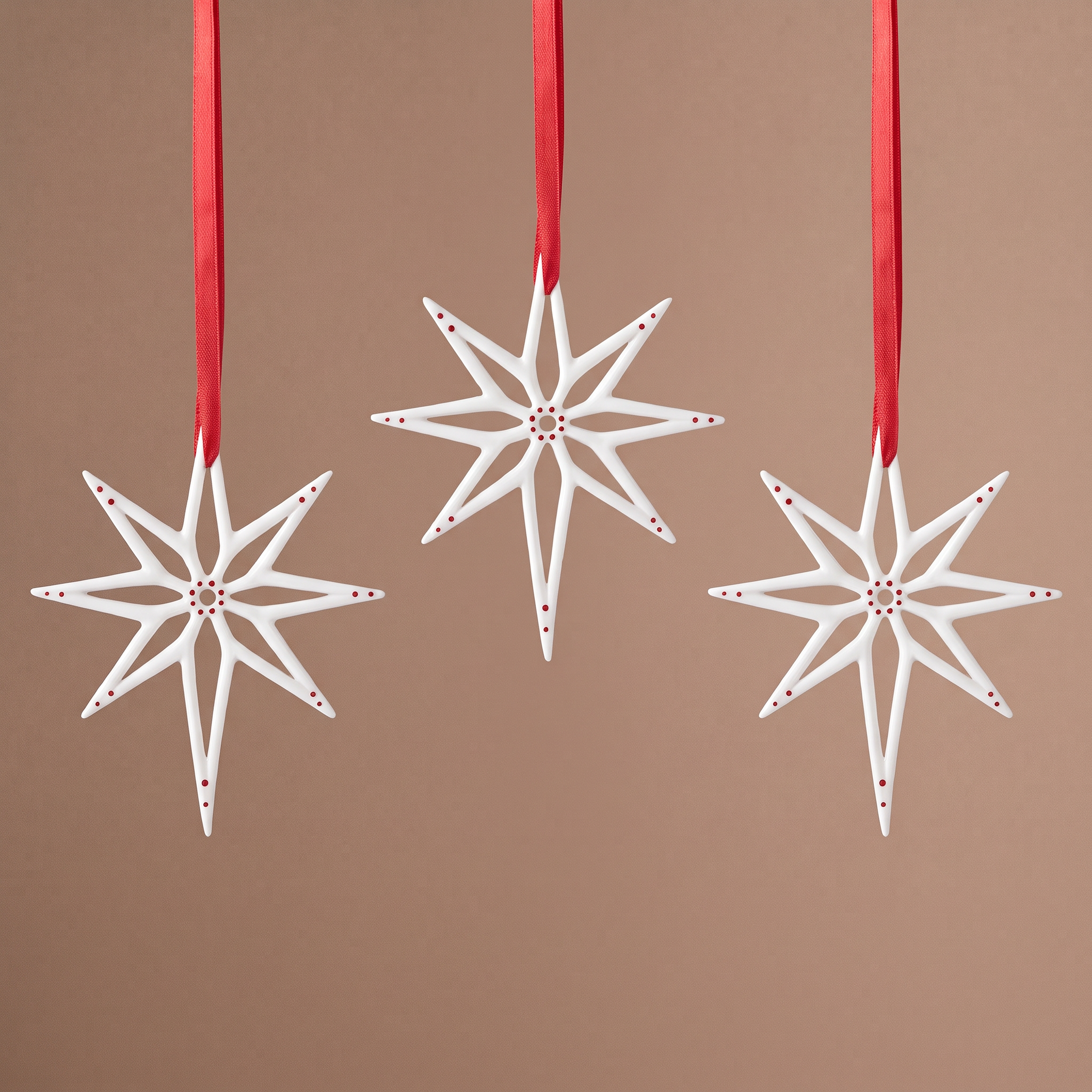 Suspension de Noël Flocon Lappi rouge