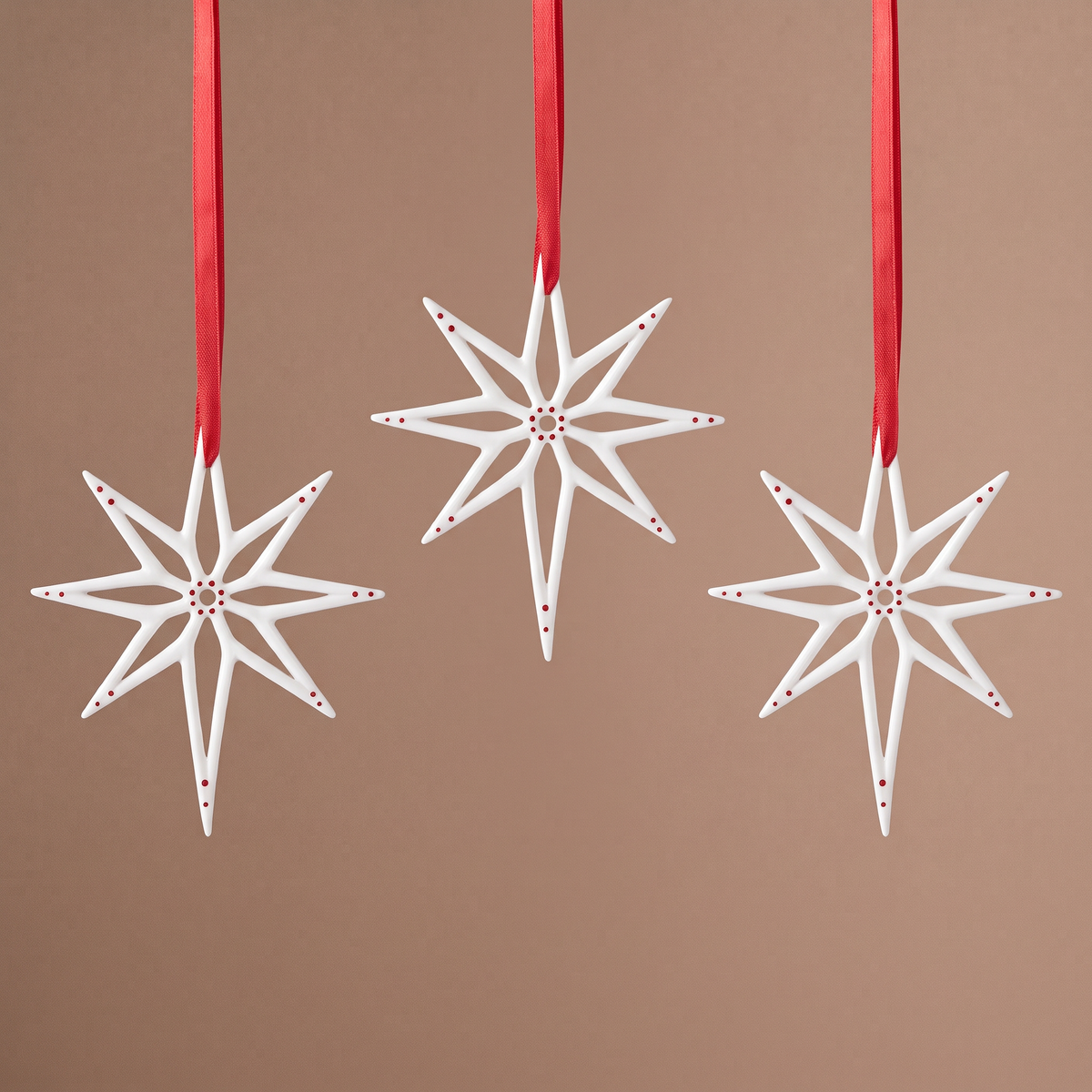 Suspension de Noël Flocon Lappi rouge
